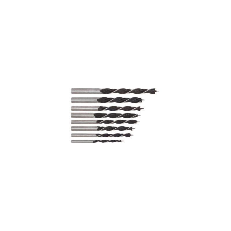 SET BURGHIU LEMN 3-10mm 8buc/set